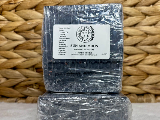Lunar Lather Charcoal Mint Shampoo Bar
